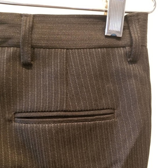 Boy's Black Dress Pants Pin Stripe Size 8 - Picture 7 of 13